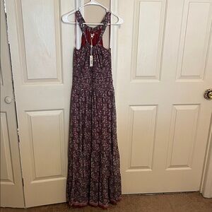 Max Studio Red Floral Maxi Dress